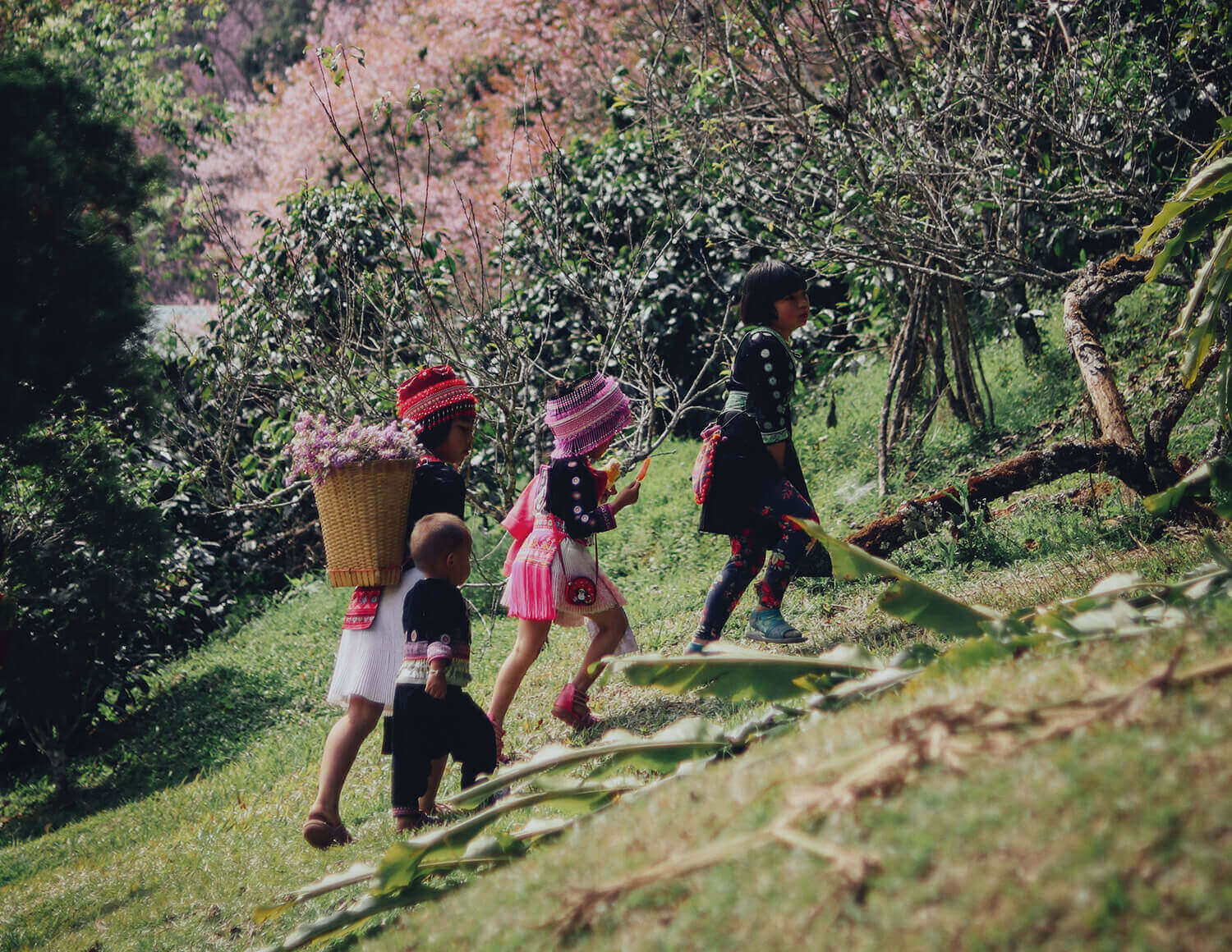 Kinder der Hmong